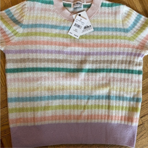 27 MILES MALIBU Sofia Striped Cashmere Sweater - Picture 9 of 13